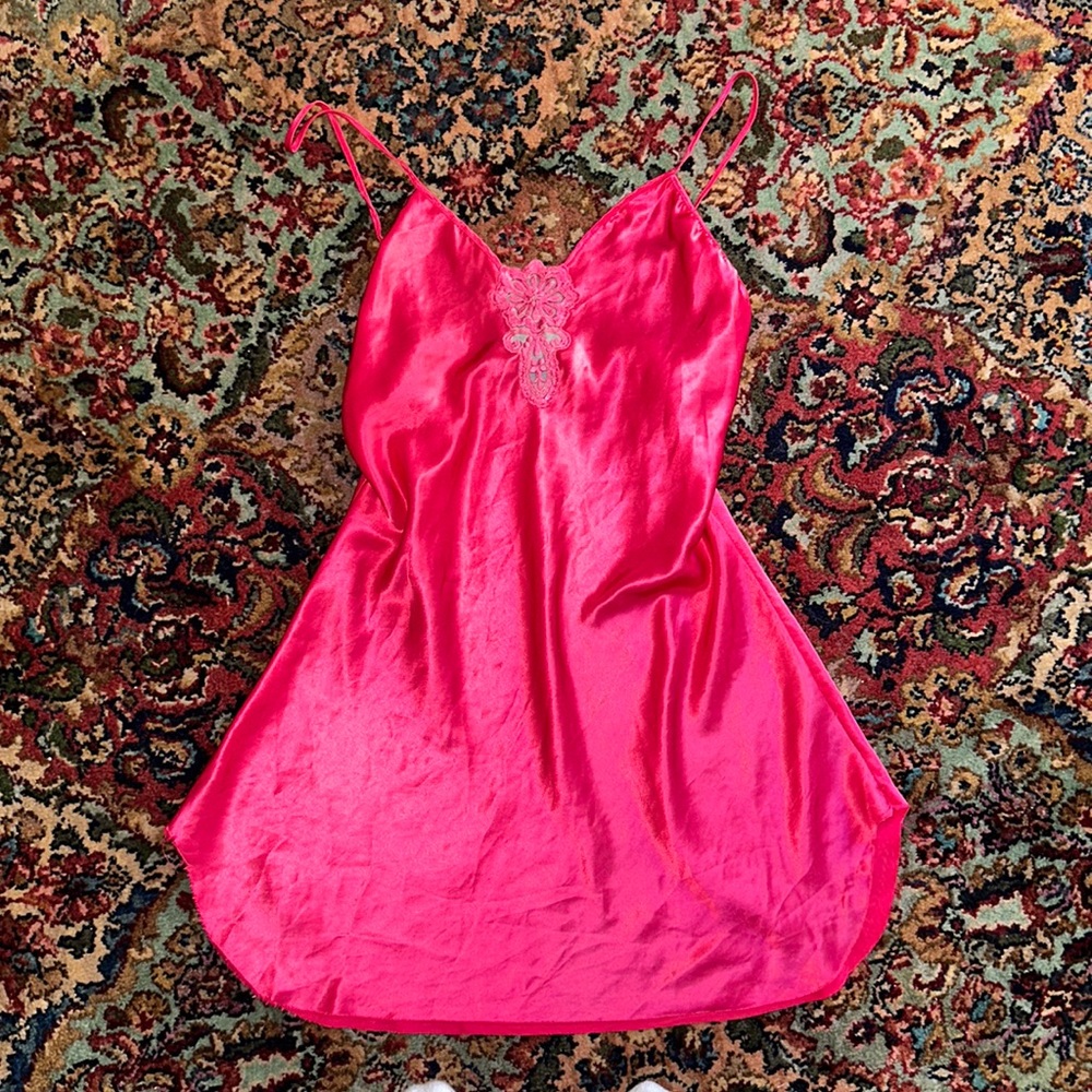 pink slip dress